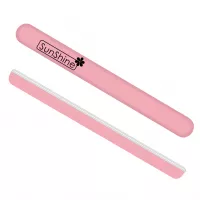 SunShine, Пилка SOLID прямая розовая 180/180 C4PK, 1 шт