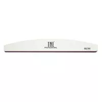 Пилка для ногтей лодочка 180/240 улучшенное качество (белая) в индивидуальной упаковке TNL