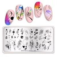 Born Pretty, Пластина для стемпинга 12*6 см 51438 BP-L005 Geometry, 1 шт