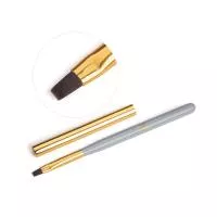 Кисть для геля квадратная с колпачком TNL Gray №04