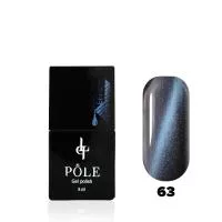 Гель-лак POLE - кошачий глаз №63 - антрицит (8 мл.)