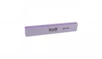 Баф прямоугольной формы для ногтей Kodi, абразивность 180/180 сиреневый (178/30/12)