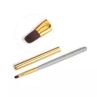 Кисть для геля круглая с колпачком TNL Gray №04