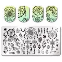 Born Pretty, Пластина для стемпинга 12*6 см 41092 BP-L100, 1 шт