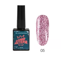 Гель-лак «Слово Мастера», с глиттером №05 – розовый мираж, TNL Professional, 10 мл