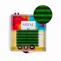 Ресницы цветные elSHINE (зеленые), отд. длины, 6 лент Ресницы цветные elSHINE (зеленые), отд. длины, 6 лент