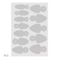 Силиконовые вкладыши для верхних форм, 60шт IRISK NEW 02 Стандартная овальная